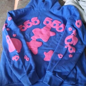 Blue Beluga Spyder Hoodie Size XL